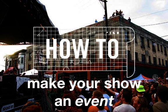 How to make your Show an Event