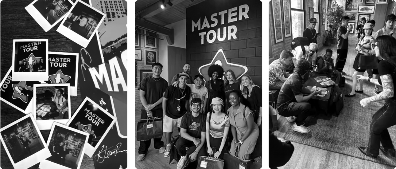 people visiting Master Tours office in chicago